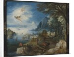 Landscape with the Fall of Icarus by Joos or Josse de The Younger Momper