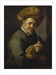 Old Man with a Hen, 1630 by Hendrick Bloemaert