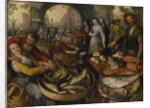 Fish Market with Ecce Homo, 1570 by Joachim Beuckelaer or Bueckelaer