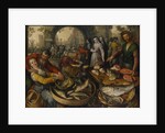 Fish Market with Ecce Homo, 1570 by Joachim Beuckelaer or Bueckelaer