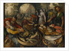 Fish Market with Ecce Homo, 1570 by Joachim Beuckelaer or Bueckelaer