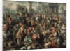 Market Scene: Ecce Homo, the Flagellation and the Carrying of the Cross, 1561 by Joachim Beuckelaer or Bueckelaer