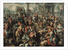 Market Scene: Ecce Homo, the Flagellation and the Carrying of the Cross, 1561 by Joachim Beuckelaer or Bueckelaer