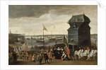Queen Marie de Medici Disembarking in Antwerp, 1632 by Matheus Vroom