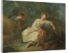Young Couple in a Landscape by Jean-Baptiste Huet