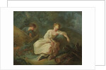 Young Couple in a Landscape by Jean-Baptiste Huet