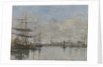 The Harbor of Le Havre, c.1885-90 by Eugene Louis Boudin