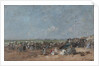 Beach Scene in Trouville, c.1870-74 by Eugene Louis Boudin