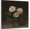 Still Life with Roses, 1877 by Ignace Henri Jean Fantin-Latour
