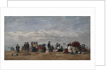The Beach at Trouville, 1871 by Eugene Louis Boudin