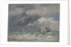 Sailboats near Trouville, c.1885-90 by Eugene Louis Boudin