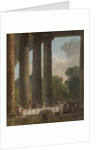 A Banquet in the Ruins of a Temple, 1795 by Hubert Robert