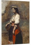 Italian Woman at the Well, 1865-70 by Jean Baptiste Camille Corot