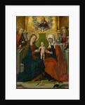 Saint Anne with the Virgin and Child, Joseph, Joachim, God the Father and the Holy Ghost by Hans (and workshop) Holbein the Elder