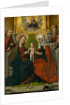 Saint Anne with the Virgin and Child, Joseph, Joachim, God the Father and the Holy Ghost by Hans (and workshop) Holbein the Elder