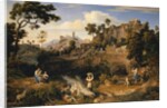 Landscape near Olevano with a Parade of Dancing Peasants, 1823-24 by Joseph Anton Koch