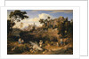 Landscape near Olevano with a Parade of Dancing Peasants, 1823-24 by Joseph Anton Koch