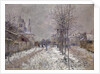 The Snow-Covered Boulevard de Pontoise in Argenteuil, 1875 by Claude Monet