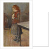 Redhaired Girl with White Rat, 1886 by Edvard Munch