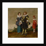 Young Couple Walking with a Page by Dirck Hals