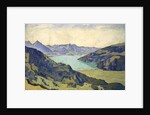View of the Lake of Thun from Breitlauenen, 1906 by Ferdinand Hodler