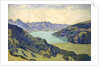 View of the Lake of Thun from Breitlauenen, 1906 by Ferdinand Hodler