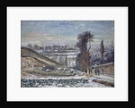 Snowy Landscape near l'Hermitage, 1875 by Camille Pissarro