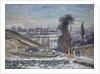 Snowy Landscape near l'Hermitage, 1875 by Camille Pissarro