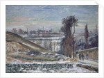 Snowy Landscape near l'Hermitage, 1875 by Camille Pissarro
