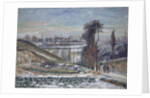 Snowy Landscape near l'Hermitage, 1875 by Camille Pissarro