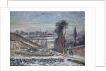 Snowy Landscape near l'Hermitage, 1875 by Camille Pissarro