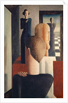 Interior with Five Figures, Roman, 1925 by Oskar Schlemmer