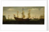 Dutch Three-Masted and Other Ships Offshore by Hendrick Cornelisz Vroom