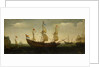 Dutch Three-Masted and Other Ships Offshore by Hendrick Cornelisz Vroom