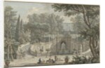 View of the Garden of Villa d’Este in Tivoli, c.1725 by Isaac de Moucheron