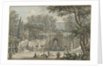 View of the Garden of Villa d’Este in Tivoli, c.1725 by Isaac de Moucheron