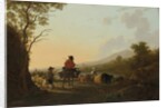 Landscape with Cattle Driver and Shepherd, c.1780-85 by Jacob van Strij