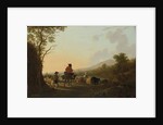 Landscape with Cattle Driver and Shepherd, c.1780-85 by Jacob van Strij