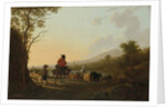 Landscape with Cattle Driver and Shepherd, c.1780-85 by Jacob van Strij