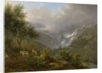 The Cascades at Tivoli, with a Storm Approaching, 1824 by Abraham Teerlink