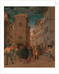 Florentine Street Scene with Twelve Figures, 1540-60 by Italian School