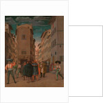 Florentine Street Scene with Twelve Figures, 1540-60 by Italian School