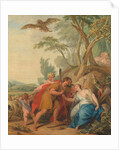 Jupiter, Disguised as a Shepherd, Seducing Mnemosyne, the Goddess of Memory, 1727 by Jacob de Wit