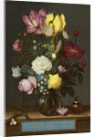 Bouquet of Flowers in a Glass Vase, 1621 by Ambrosius the Elder Bosschaert
