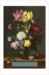 Bouquet of Flowers in a Glass Vase, 1621 by Ambrosius the Elder Bosschaert