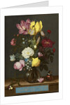 Bouquet of Flowers in a Glass Vase, 1621 by Ambrosius the Elder Bosschaert
