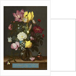 Bouquet of Flowers in a Glass Vase, 1621 by Ambrosius the Elder Bosschaert