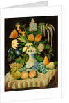 Flowers and fruit, c.1870 by American School