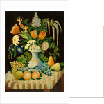 Flowers and fruit, c.1870 by American School