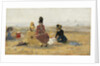 On the Beach, Trouville, 1887 by Eugene Louis Boudin